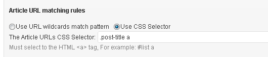Use CSS selector